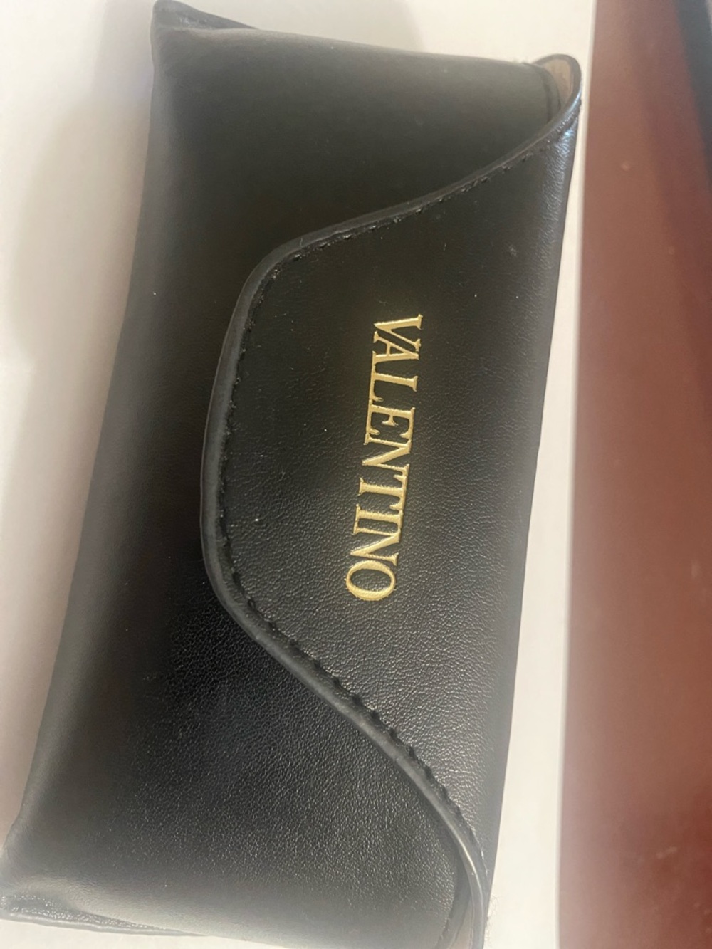 Valentino Black Round Sunglasses with Gold VD Charm - Picture 8 of 12